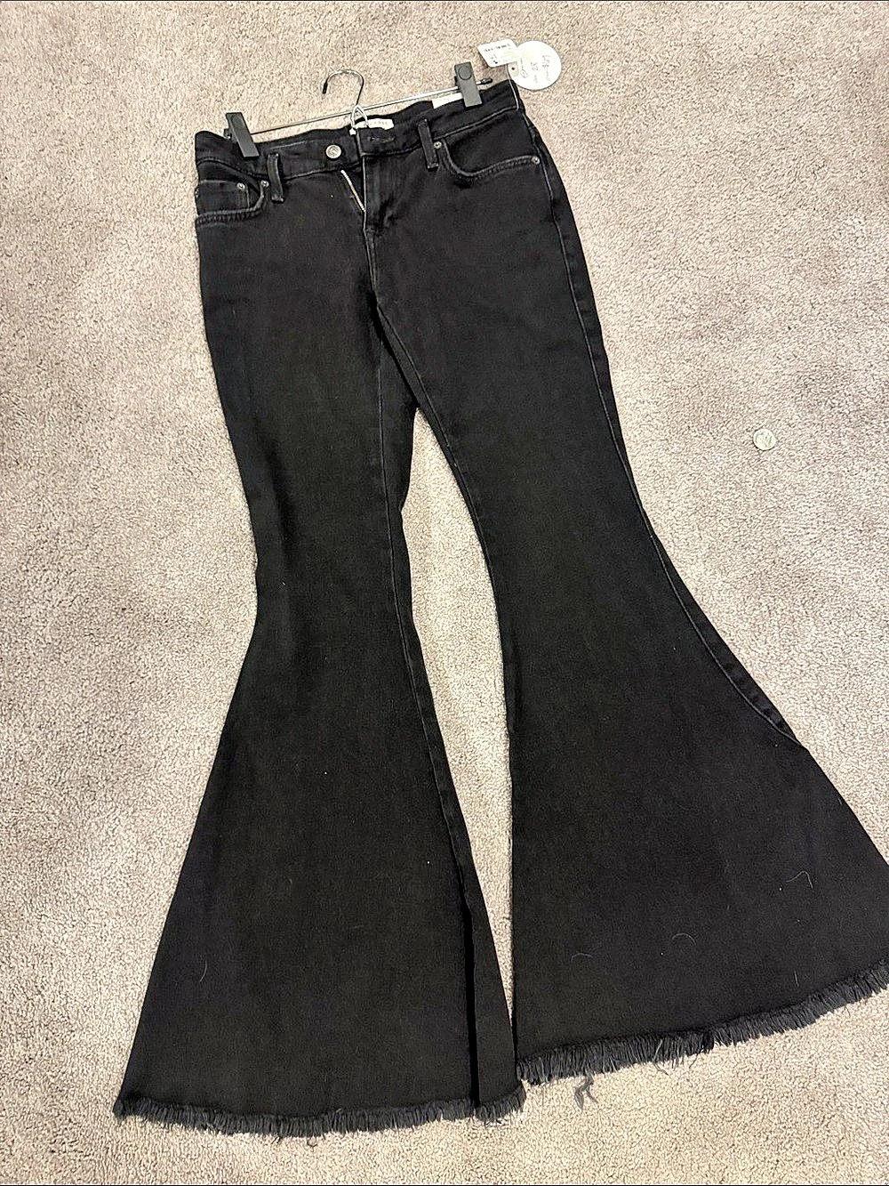 Free People We The Free Just Float On Flare Jeans Black Flare Jeans